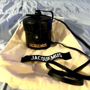 Jacquemus Vanity Logo Cylinder Box Bag